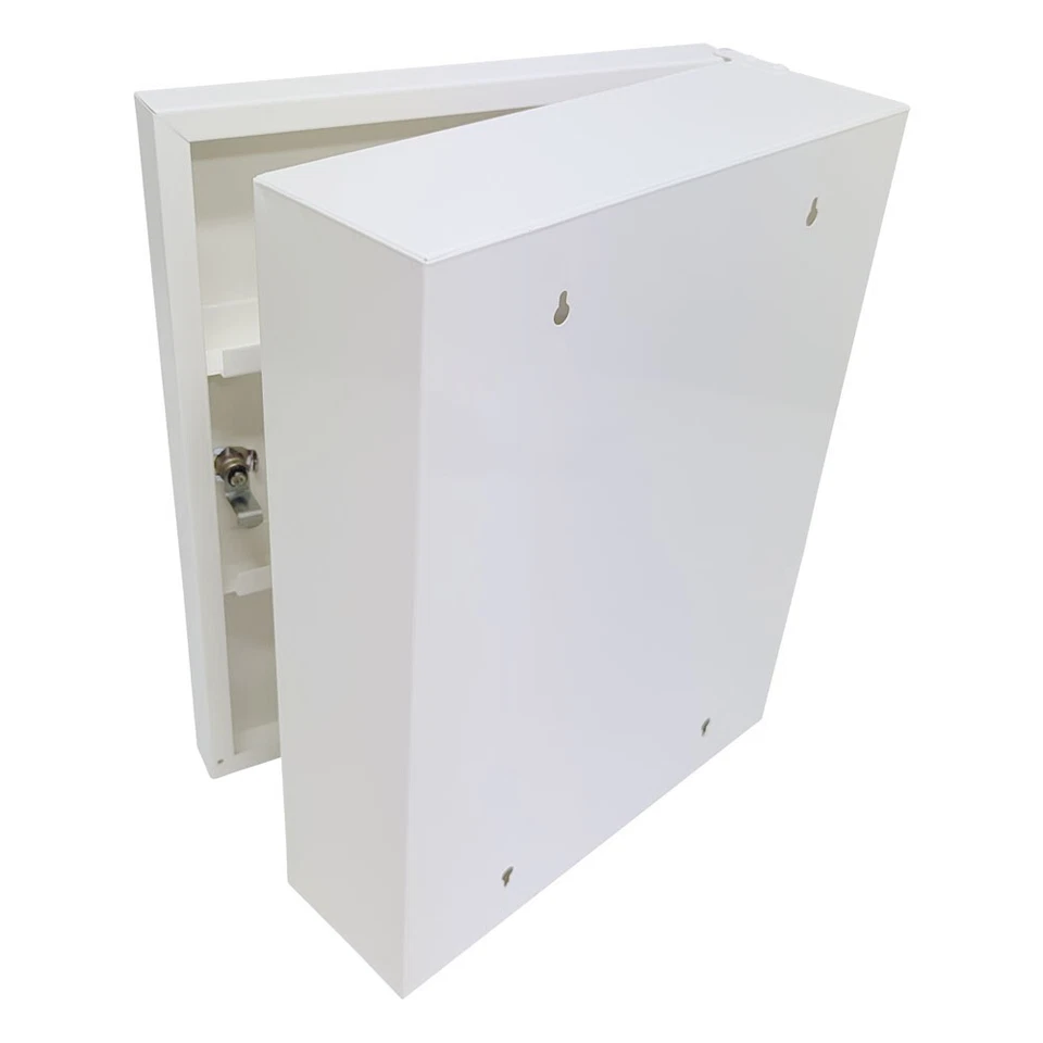 Wall Mounted White Medicine Cabinet - Image 3 of 4