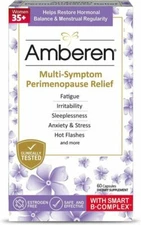 New Amberen Advanced Perimenopause Relief - 60 Capsules Each Ex. 05/25