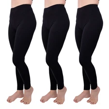 [3 Pack] Leggings for Women Athletic Yoga Casual Lounge Pants Buttery Soft Feel