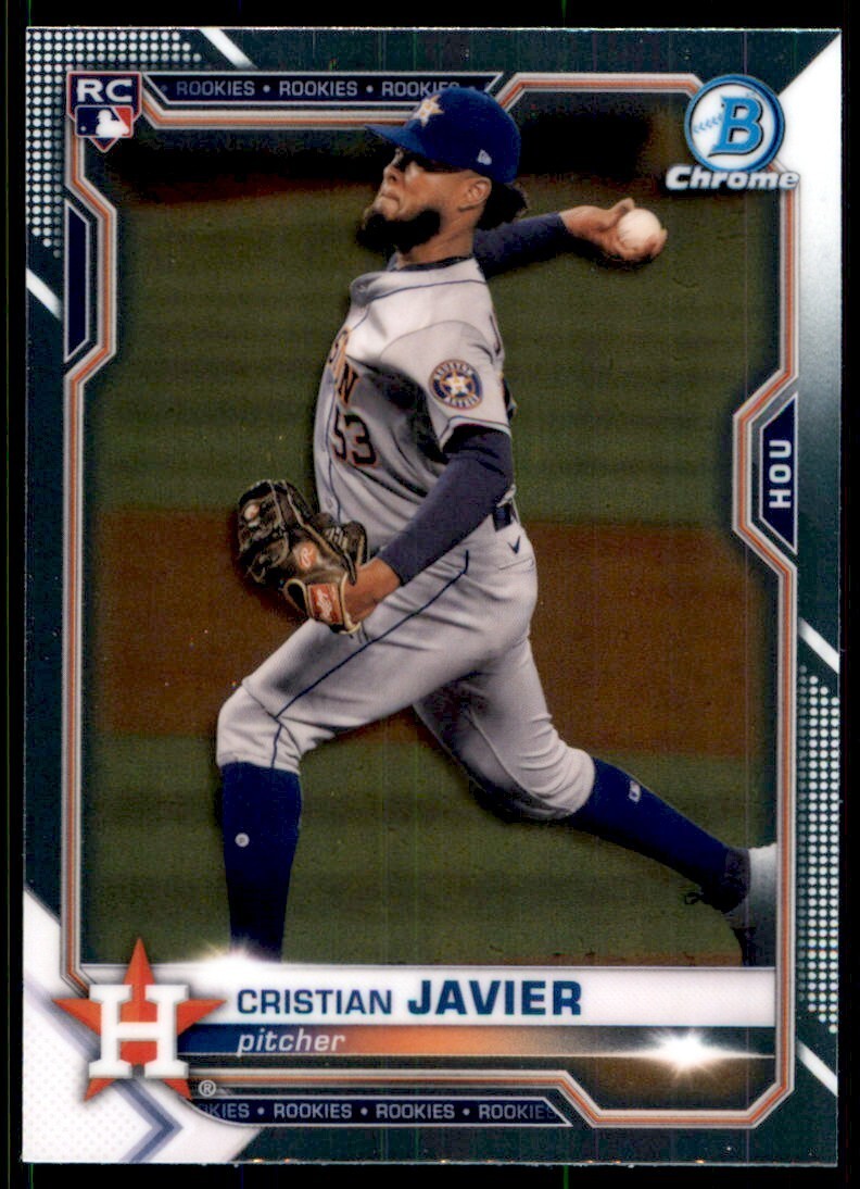 2021 Bowman Chrome #80 Cristian Javier Rookie