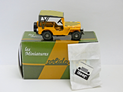 La Jeep Willys militaire en miniature Solido au 1/38e incomplète