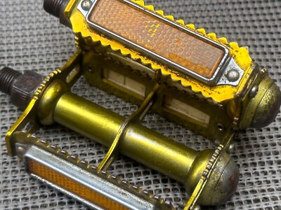 OLD SCHOOL BMX MKS BM-5 1/2 PEDALS GOLD | eBay