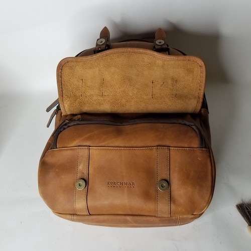 KORCHMAR - Lewis - Luxus klassischer Lederrucksack - braun - Bild 6 von 15