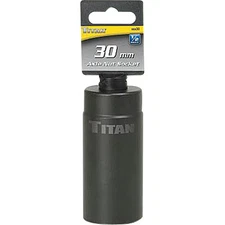Titan Tools 15230 Axle Nut Socket 1/2" 12Pt 30MM
