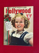 1938, Shirley Temple, "Hollywood" Magazine No Label Scarce / Vintage