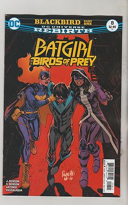 DC COMICS BATGIRL & THE BIRDS OF PREY #8 MAY 2017 REBIRTH 1ST PRINT NM