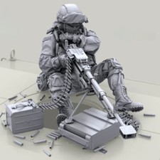Modellino statuina resina 1/35 kit soldato moderno esercito russo non assemblato non dipinto