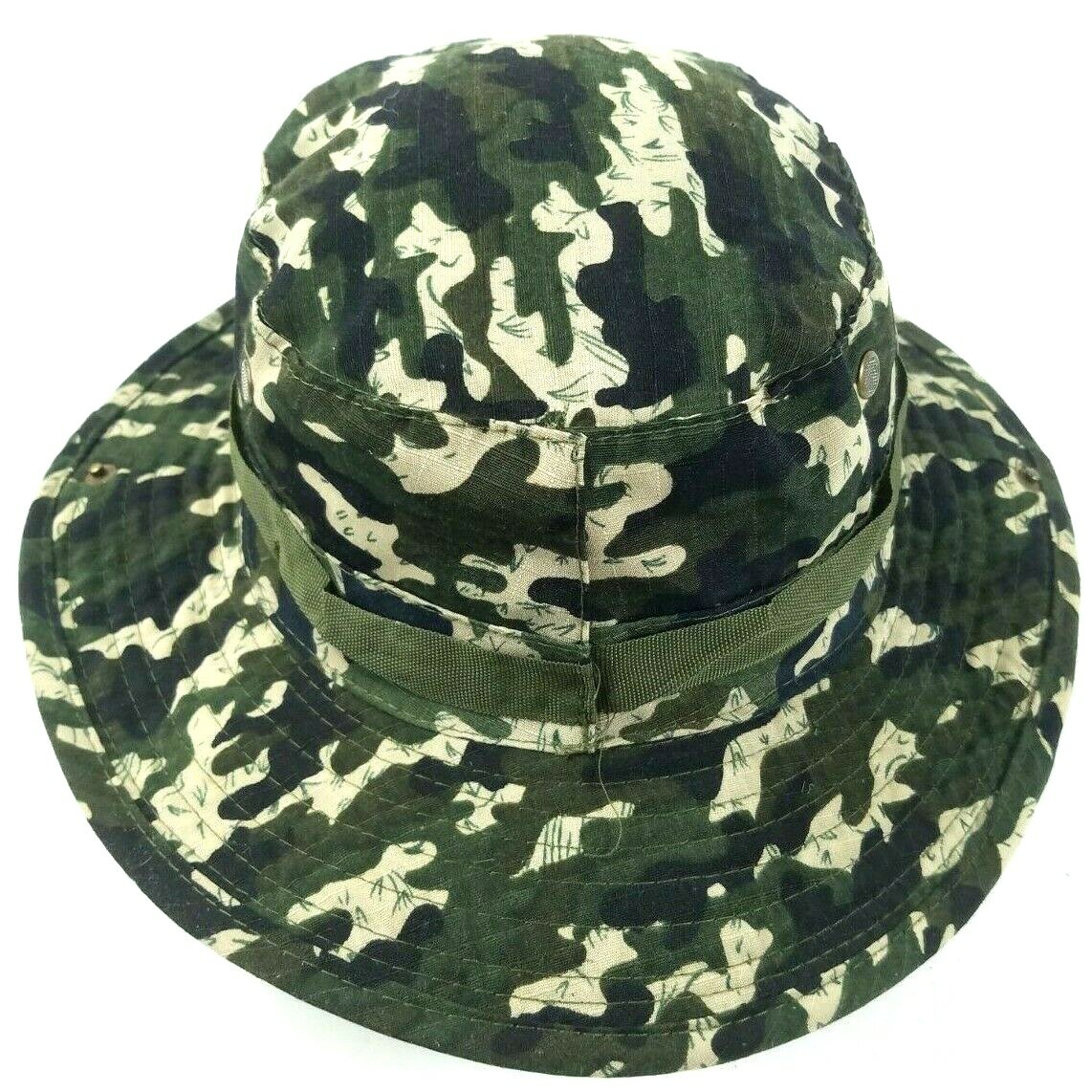 Woodland Camo Military Boonie Cap Hat Hunting Fishing… Gem