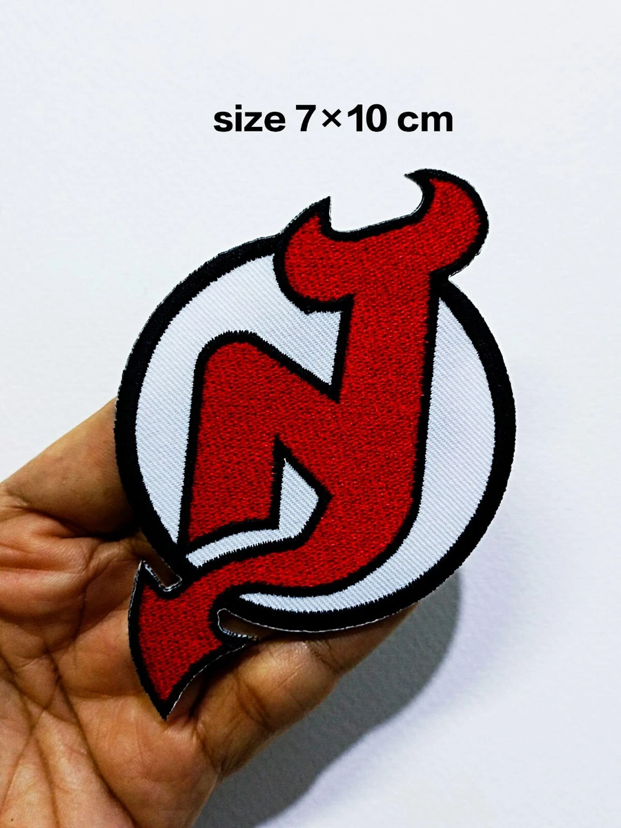 New Jersey Devils Patch Logo, Embroidered Hockey Patches Iron On