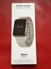 Sport Band - Silicone Sport Band for Apple Watch- 38mm - GRAY- WESC038