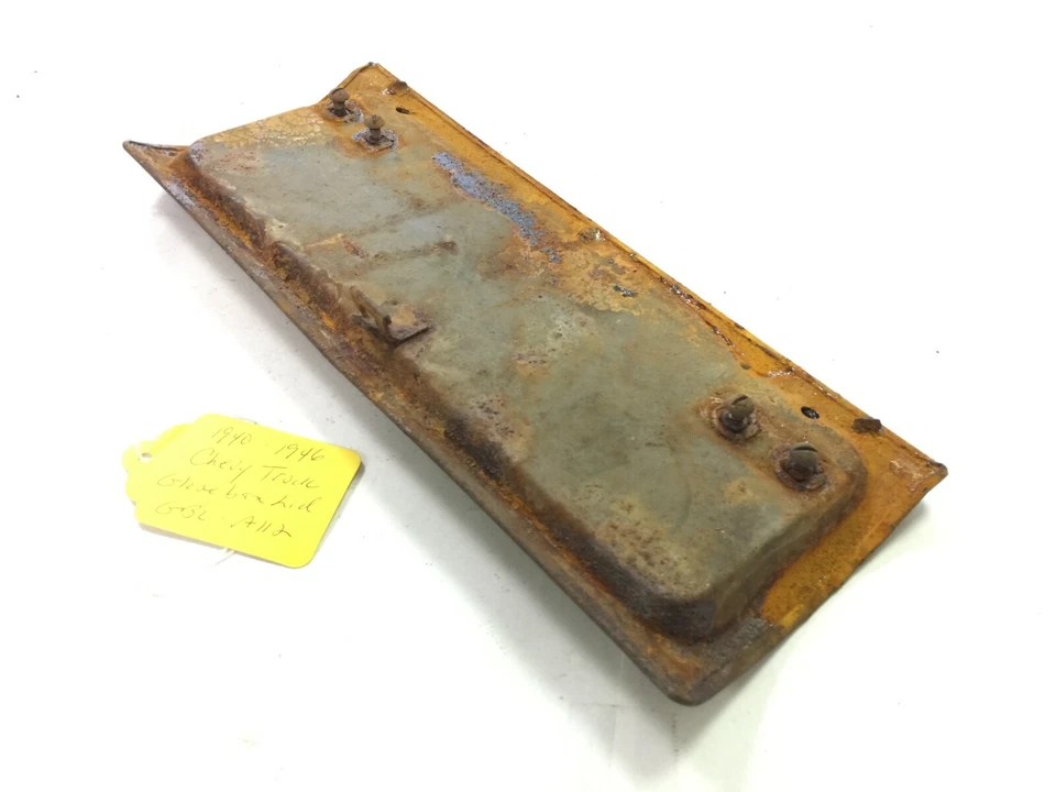 Tapa de guantera original usada para camión Chevy GMC 1940-46 #GBL-A112 Foto 2 de 3