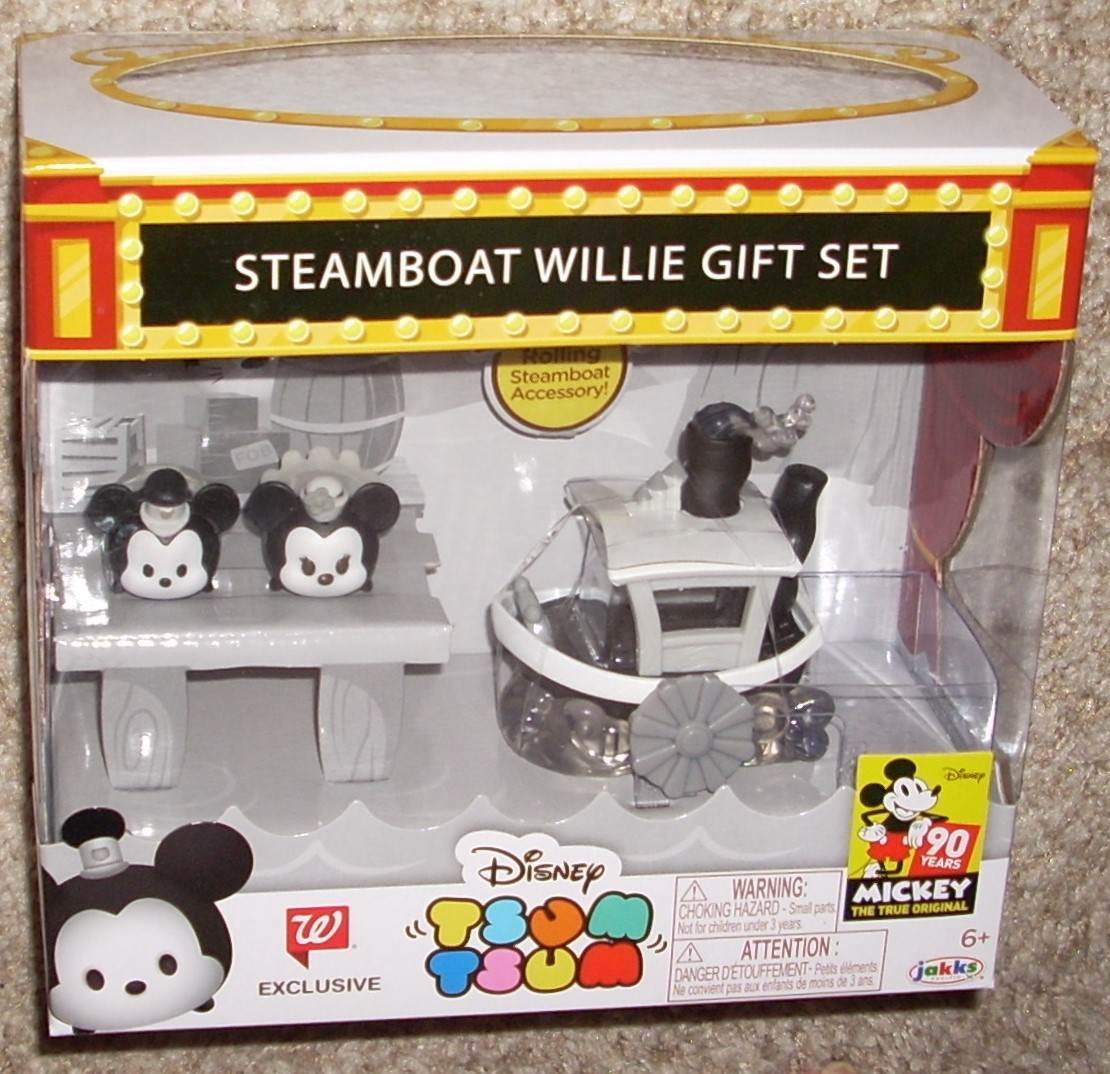2018 Jakks Disney Steamboat Willie Gift Set TSUM TSUM