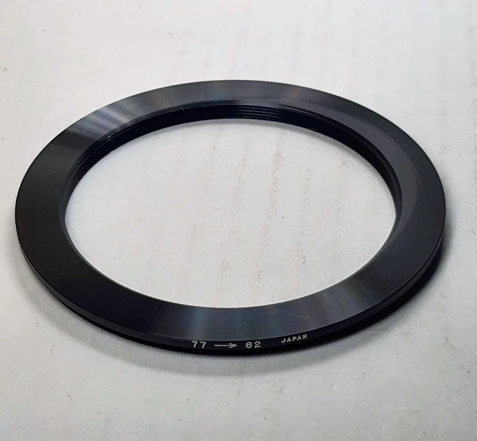 77-62mm Step-Down Lens Filter Converting Adapter Ring 77mm-62mm Metal 77-62 New - Image 3 of 4