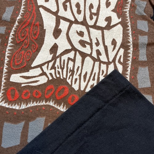 Vintage Dead Stock 80’s BLOCKHEAD Skateboards T shirt XL Powell ALVA Santa Cruz - Picture 5 of 5