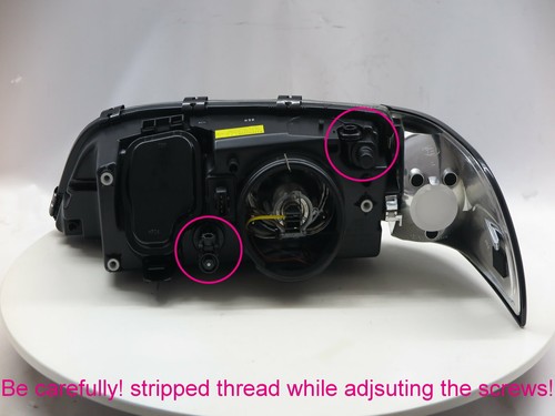 V70/XC70 96-00 Guide LED Halo Projector W/Corner Lamp Headlight BK for VOLVO RHD - Picture 3 of 7