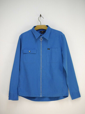 LEE Zip Jacket Jeansjacke Jacke Regular Fit Blau Vintage Herren Gr. M