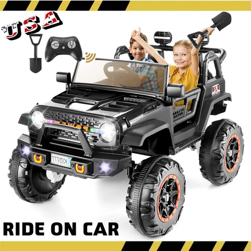 24V 400W Kids Ride On Truck,Electric Car 4WD/2WD Switchable 2 Seater w/ Remote@