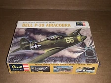 Vintage Revell Bell P-39 Airacobra 1/72 Airplane Model Kit H64050
