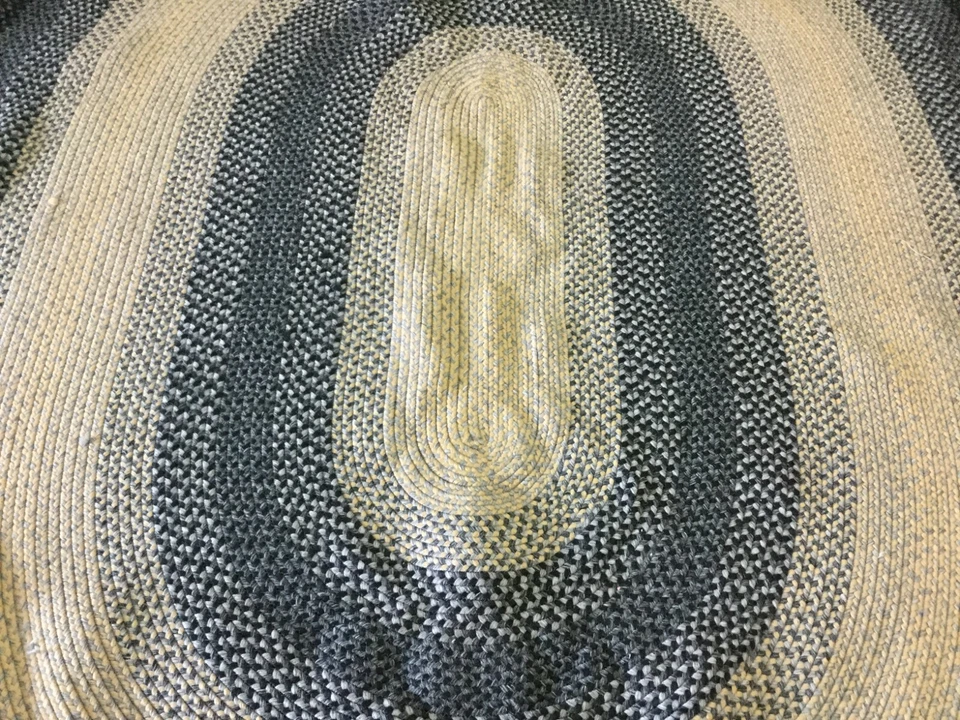 BLACK 8' X 10' Oval Loose Threads Rug, Reduced Price 1172646300 BRD311A-8OV - Image 2 of 4