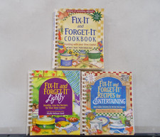 3 FIX IT AND FORGET IT COMB BOUND PHYLLIS PELLMAN COOKBOOK LIGHTLY ENTERTAINING