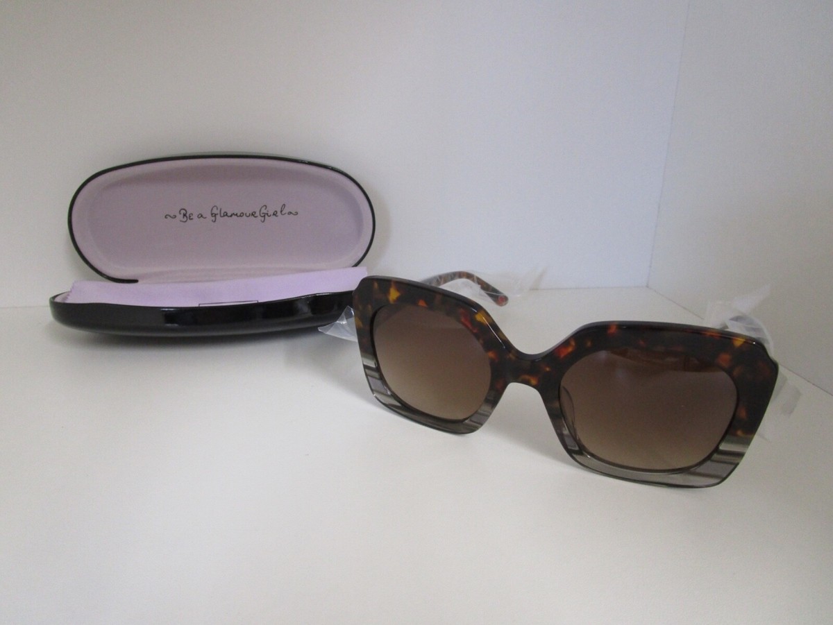 Lulu Guinness Tortoise Shell Sunglasses LGS-L219 BRN Vintage Style - Main Image