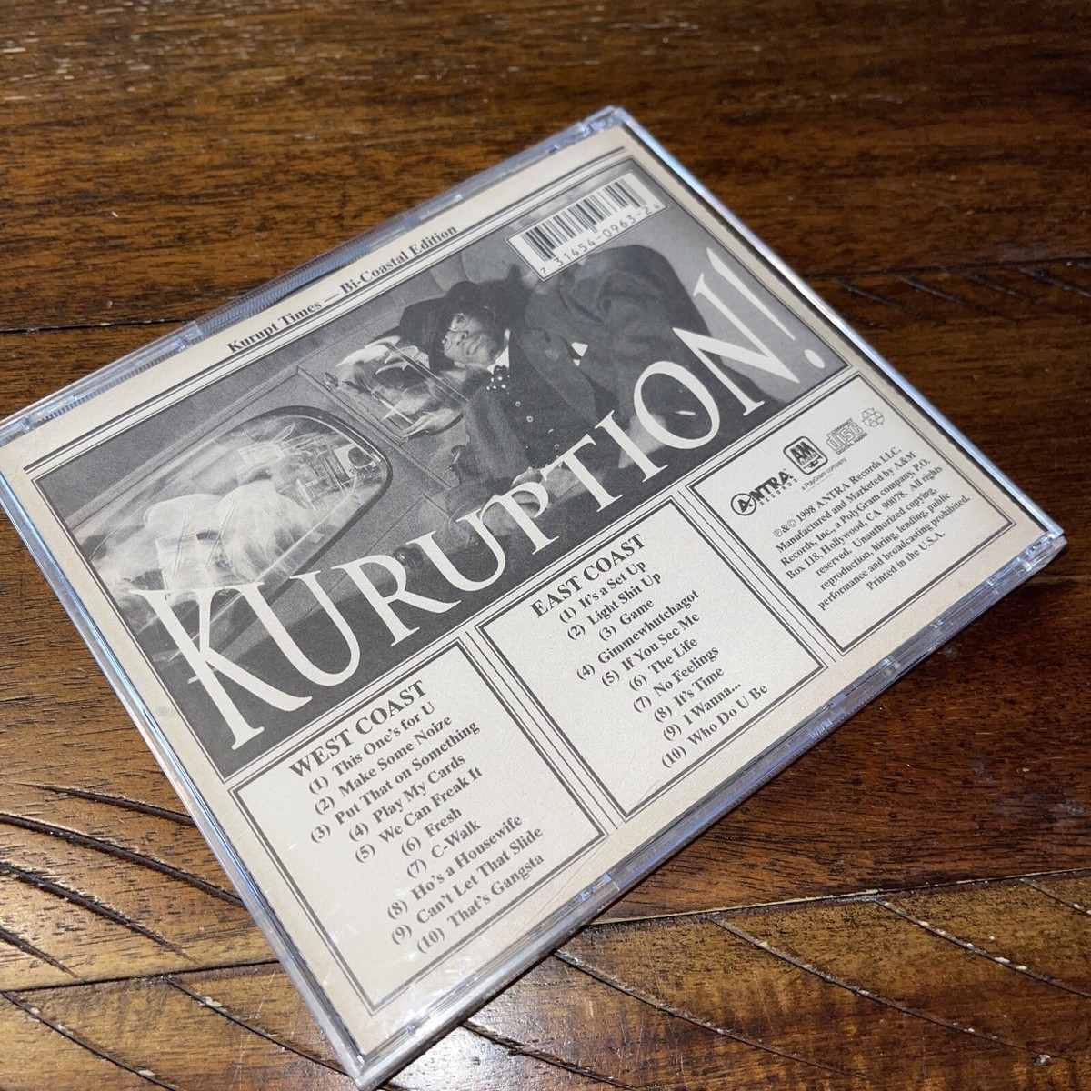 Kurupt - Kuruption! 2-Disc CD Hip Hop Rap 1998 Antra Records