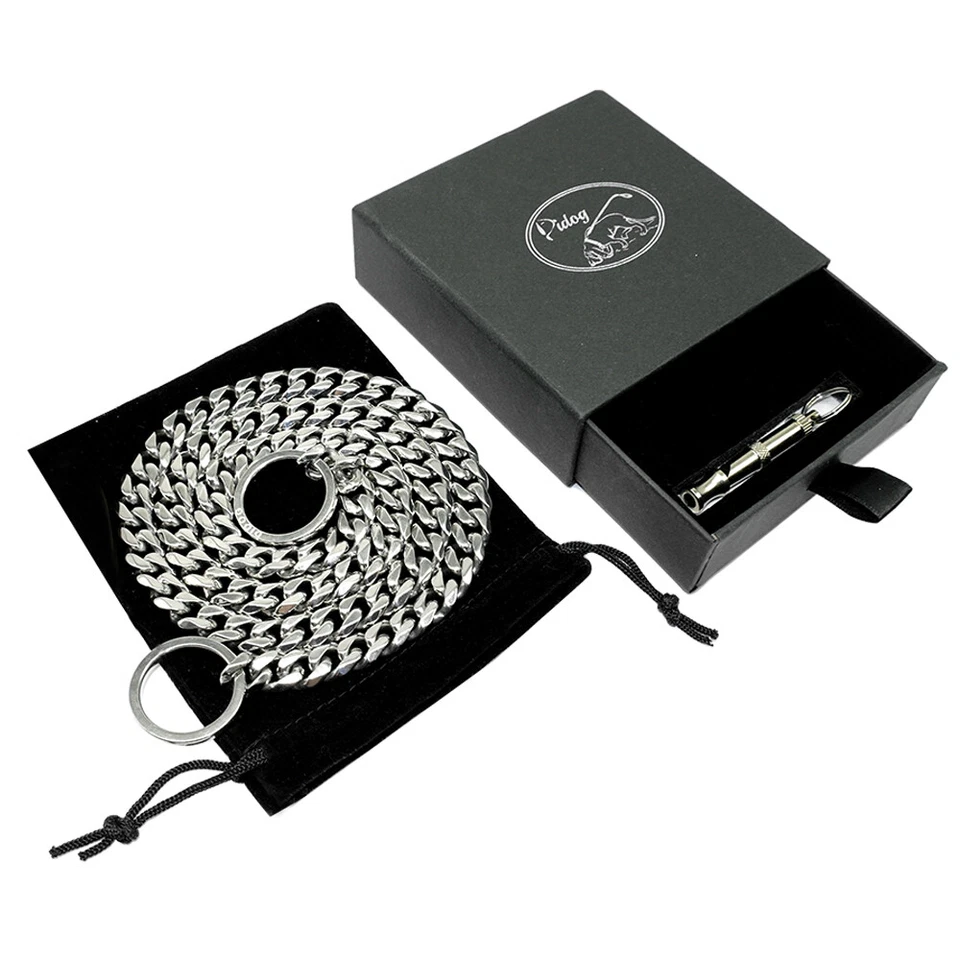 Collare a strozzo di addestramento per Cani di taglia grande Collare cane caten - Immagine 4 di 4