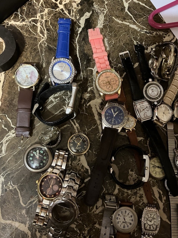 Used watch lot For Repair Or Parts eBay