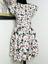 Vtg Jeffrey & Dara by Linda Hutley Classic Floral Daisy Sz M 7/8 Fabulosity