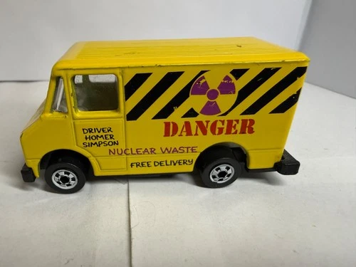Vintage 1990 Hot Wheels Scene Machines The Simpson Nuclear Waste Van Loose