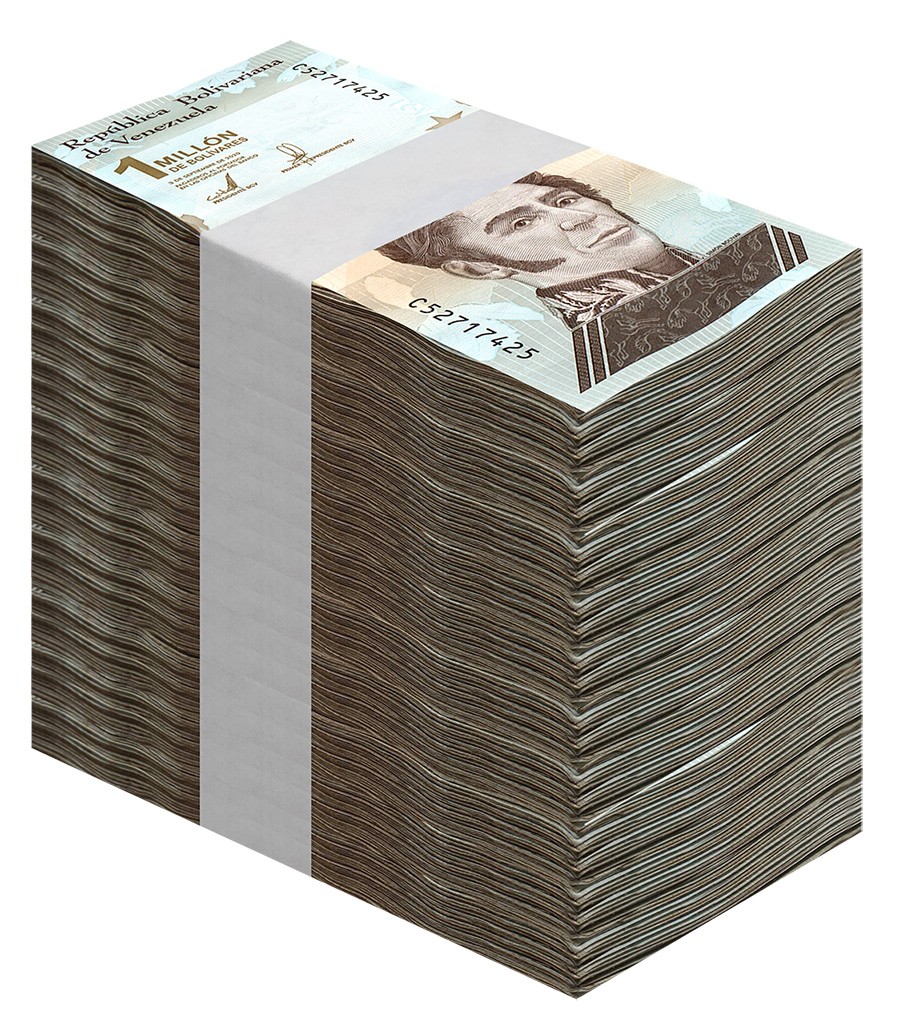 Venezuela 1 Million Bolivar Soberano 2020 USED 1000 Pieces Bundle USA!!!