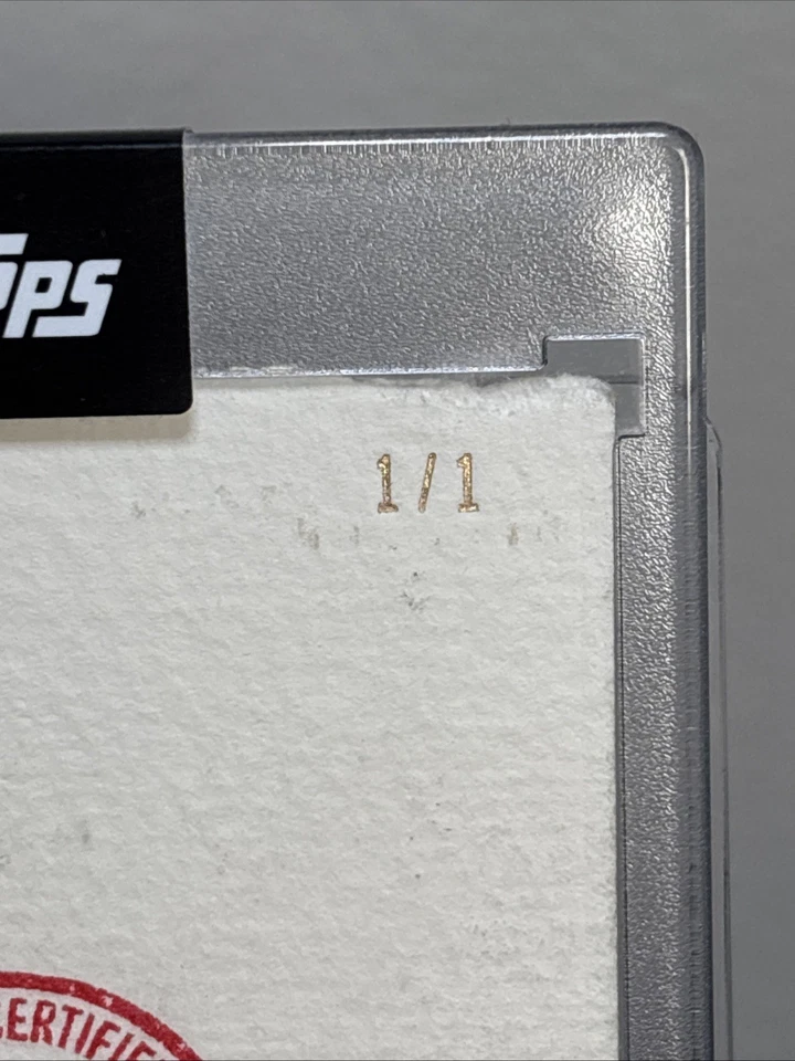 Ted Williams 2025 Topps Shoebox Treasures, Andy Friedman Pintura Original 1/1 Foto 3 de 4