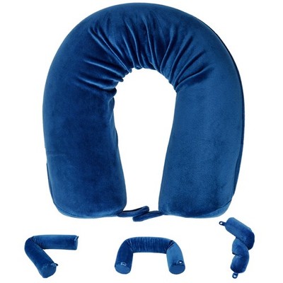 Neck Pillow for Travel - Bendable Twist Memory Foam Traveling Pillows for Air...