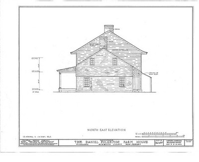 Daniel Polhemus Farmhouse,Phalanx,Monmouth County,NJ,New Jersey,HABS,134
