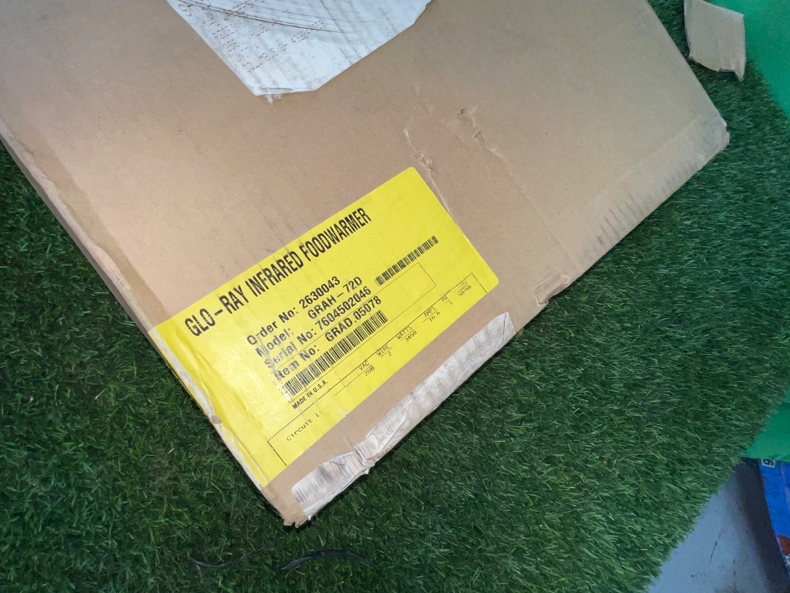 Hatco GRAH-72D Glo-Ray 72" Aluminum Dual High Wattage Infrared Warmer  1281 1B