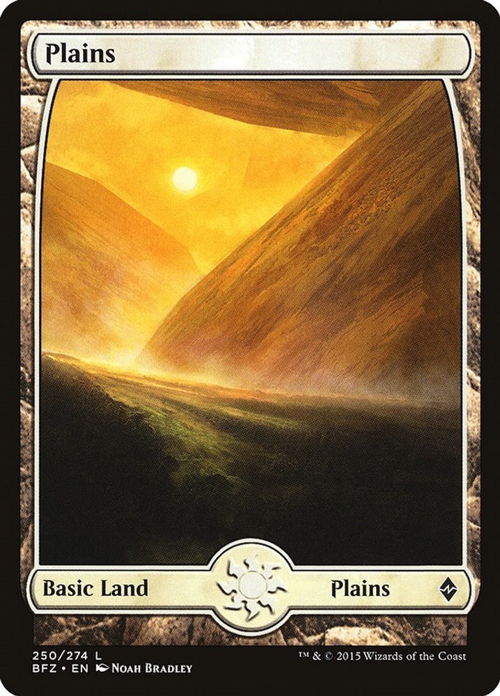 Plains - Full Art [BFZ - 250 Lightly Played]