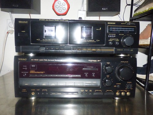 TEAC AG8520 receiver & TEAC W505R double cassette bundle  see specs below