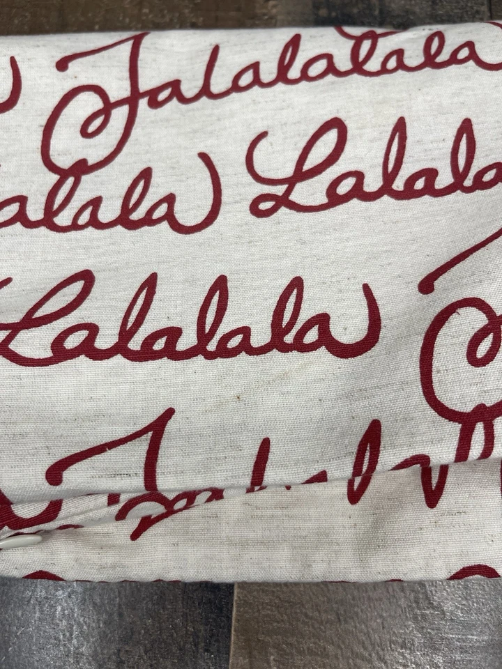 Funda de almohada lumbar POTTERYBARN All Over Fa La vacaciones de Navidad 16x26 Foto 3 de 3