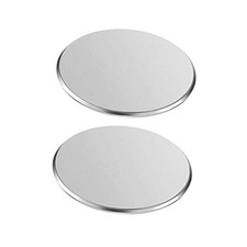 Replacement Metal Plates Set for Magnetic Car Phone Holders, Silver / 2 Pack