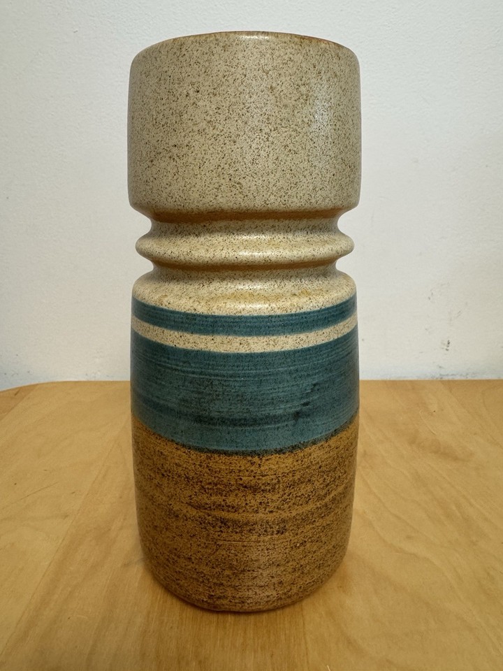 LAPID VASE STUDIO POTTERY - MID CENTURY 1960'S SIGNED ESTHER - ISRAEL CERAMICS