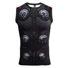 Avengers Infinity War Thor Vest Sleeveless Shirt Sport Fitness Cosplay  HOT