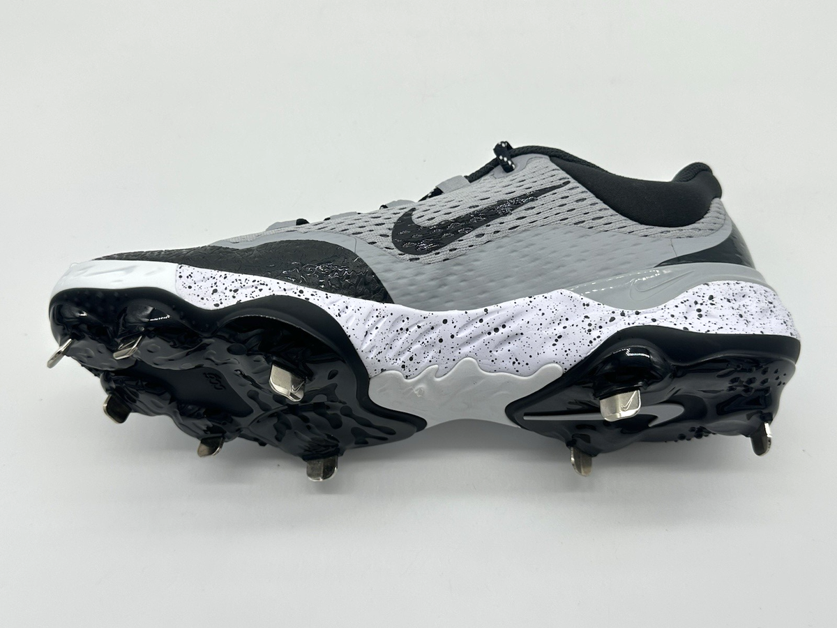 Nike Alpha Huarache Elite 4 Low Men's Size 9.5 Baseball Cleat Gray