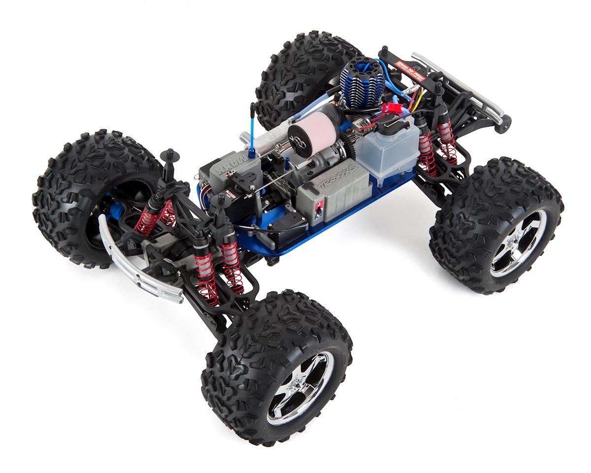 動作確認済み✨　トラクサス　t-maxx 3.3　エンジン　ニトロ Traxxas T-Maxx 3.3 4WD RTR Nitro Monster Truck (Blue) [TRA49077-3