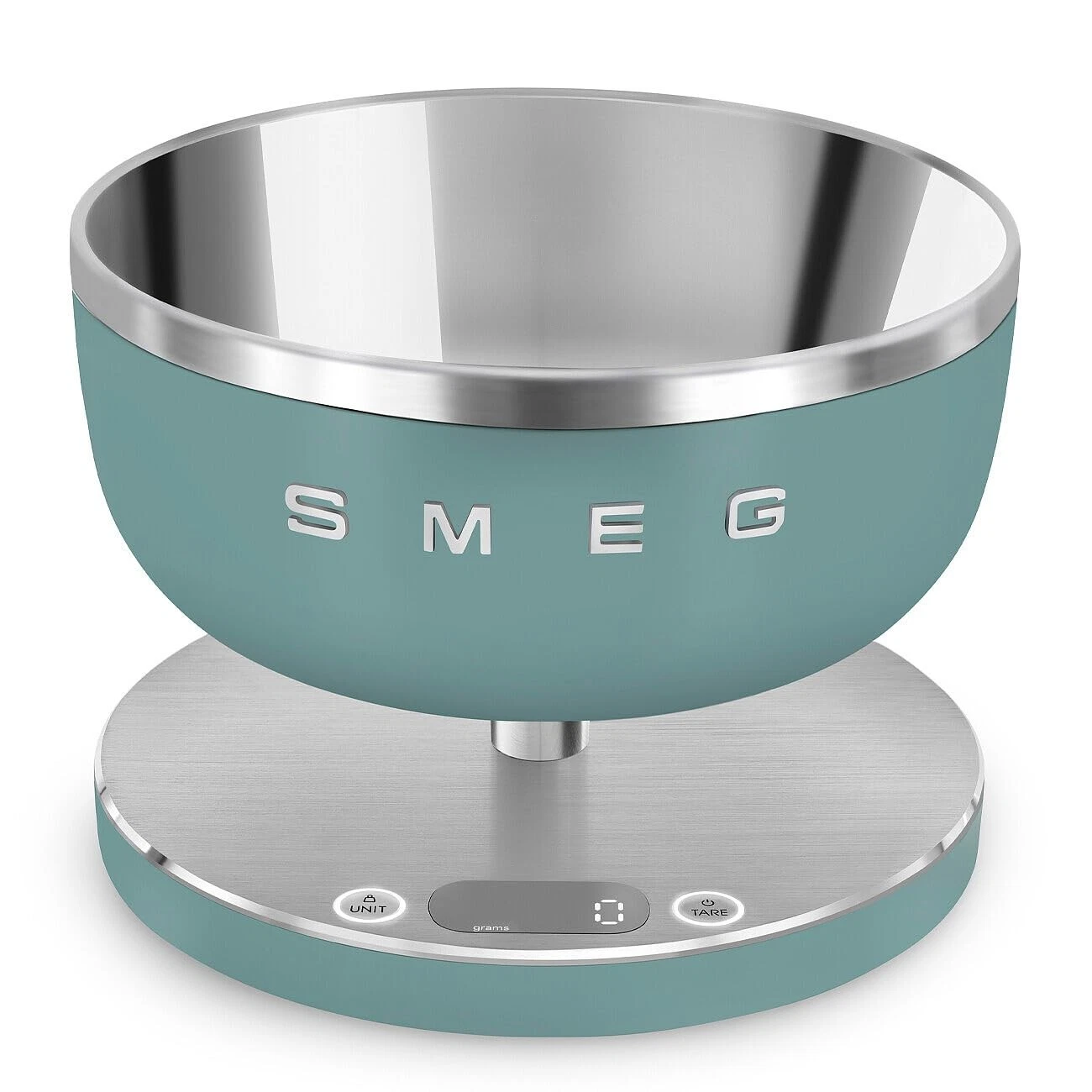 Contemporary Digital Kitchen Scale with Removable Bowl (Jade)