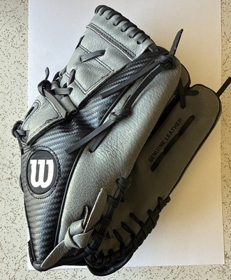Wilson A360 Baseball Softball RHT Glove 12  A03RB2112 Genuine Leather Blk/Gry