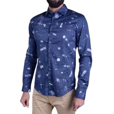 ARMANI 6X6C24 Herren Hemd Freizeit Sommer Langarm Bedruckt Outwear Shirt Slim