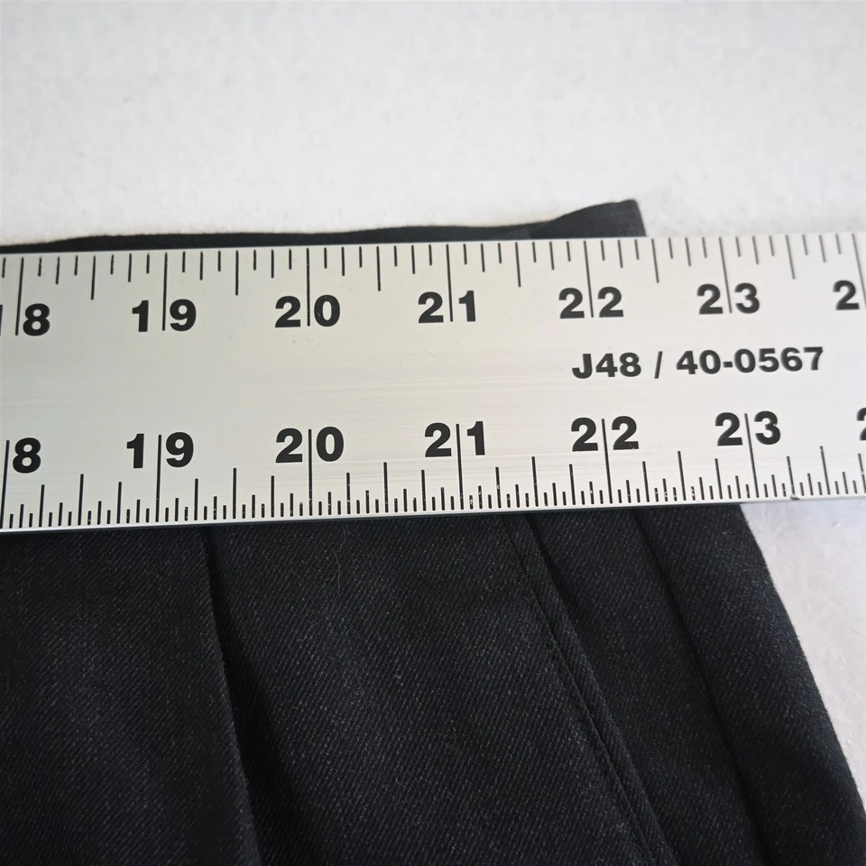 Pantalones de vestir clásicos plisados de lana gris carbón Joseph Feiss 44x32 con puños para hombre Foto 2 de 4