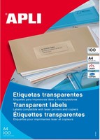 Apli Wetterfeste Etiketten, 210 X 297 Mm, Transparent