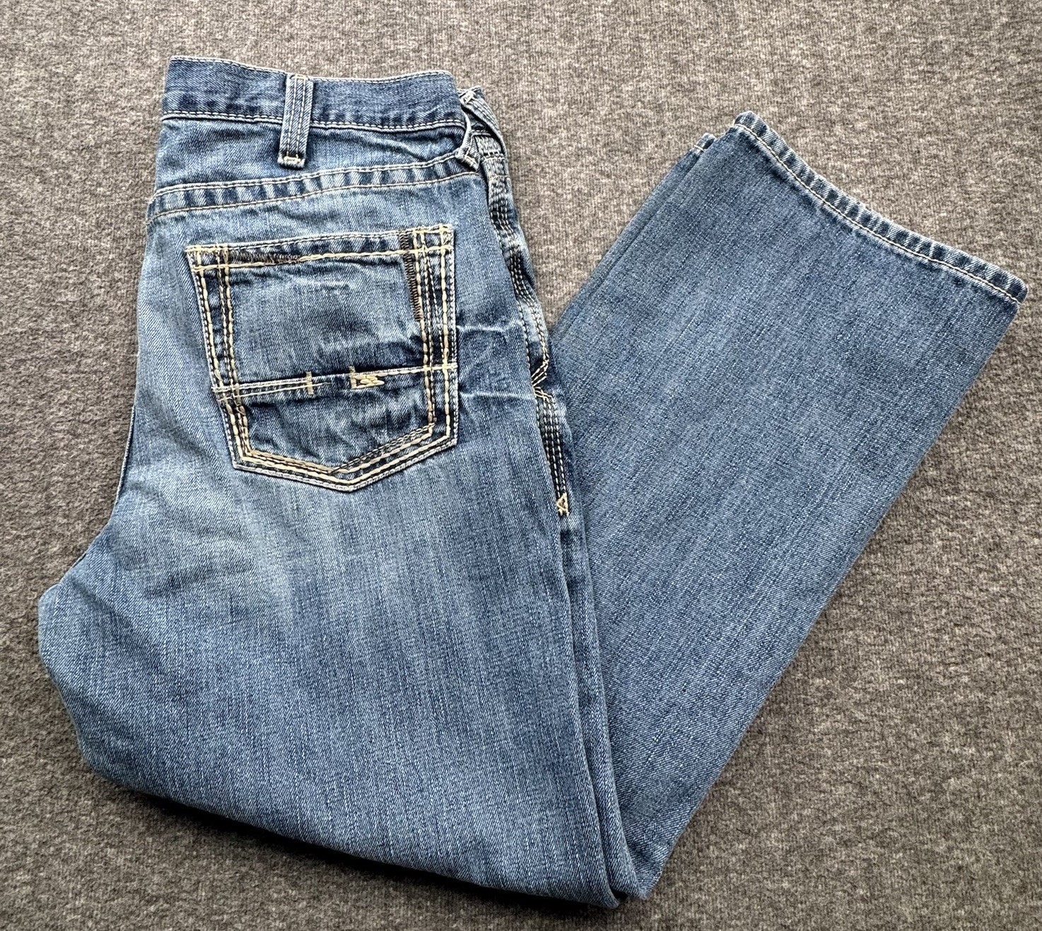 S Sz 36x30 Blue M5 Slim Straight Western Work Wear Outdoor R