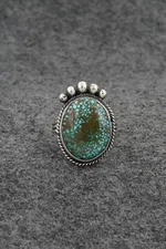Turquoise & Sterling Silver Ring - Rena Begay - Size 9
